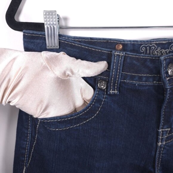 MISS ME EASY BOOT Jeans Embroidered‎ JE5639E2R DK 52C Size 26 - Picture 5 of 14